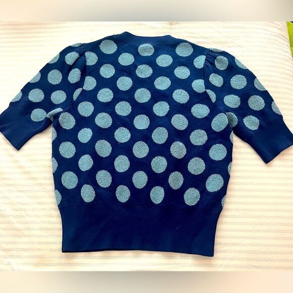 Kate Spade Seaside Dot sweater Size XS NWOT! Gorgeous! Riverblue - Picture 4 of 4